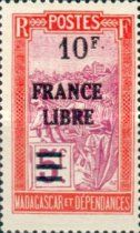 Filanzane Transport overprinted and surcharged
