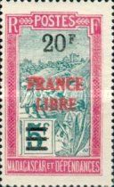 Filanzane Transport overprinted and surcharged