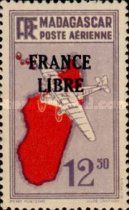 Bloch 120 over Madagascar overprinted
