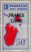 Bloch 120 over Madagascar overprinted