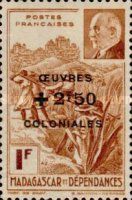 Filanzane Transport and Vichy overprinted and surcharged