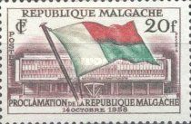 Building of National Assembly and National Flag
