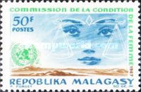 Woman’s Face, Scales and UN Emblem