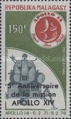 Apollo 14 Moon Landing, 5th Anniversary overprinted