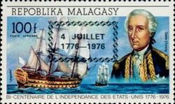 Comte d´Estaing; French Liner "Languedoc" overprinted
