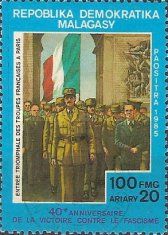 Victorious French troops, Paris