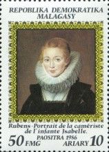 Portrait of Lady in Waiting of Infant Isabella, by Rubens