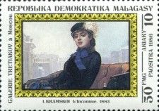 Portrait of an Unknown Woman, 1883, by I. Kramskoi