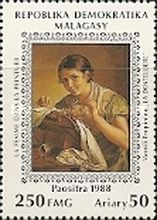 Lacemaker, by Vassili Tropinine