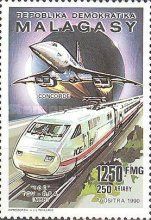 Concorde jet, TGV high-speed train