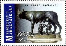 She-Wolf suckling Romulus and Remus