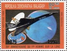 25 Years of Concorde Flights - overprint in Gold