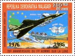 25 Years of Concorde Flights - overprint in Gold