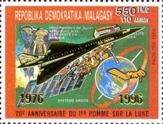 25 Years of Concorde Flights - overprint in Gold