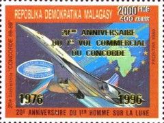25 Years of Concorde Flights - overprint in Silver