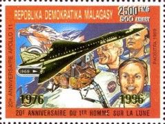 25 Years of Concorde Flights - overprint in Silver