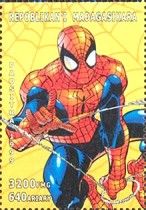 Spiderman with two strands of silk