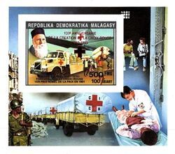Jean-Henri Dunant, delivery of Red Cross supplies