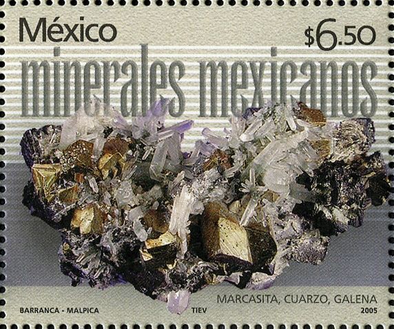 Marcasite, Quartz and Galena