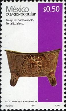 Legged earthen pot