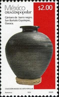 Black Clay Jug