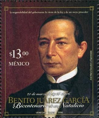 Bicentenary of the Birth of Benito Juárez García (1806-2006)