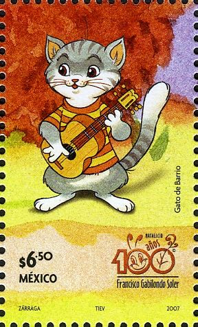 Cat with guitar