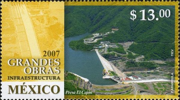 El Cajon Dam - Aerial View