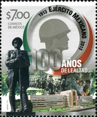 Centenary of the Mexican Army - first issue