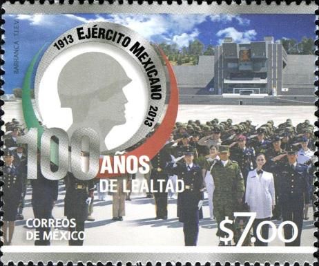 Centenary of the Mexican Army - second issue