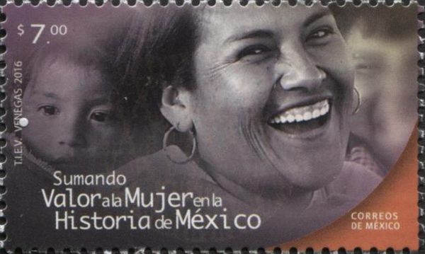 Smiling Woman and Child