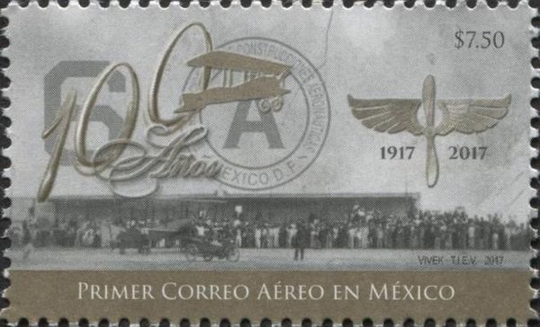 Centenary of First Airmail Flight in Mexico