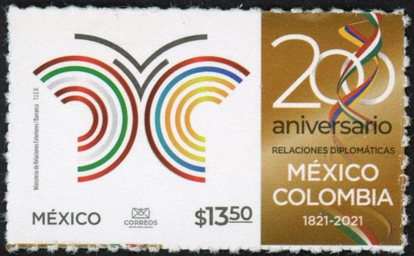 Mexico-Colombia Joint Issue : Relations Bicentenary