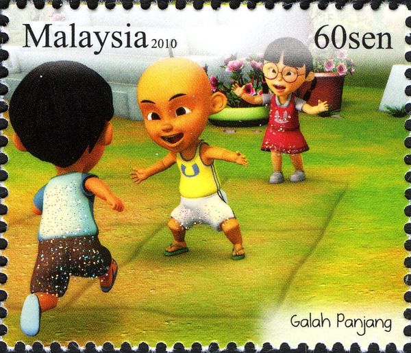 "Galah Panjang" with Upin and Ipin