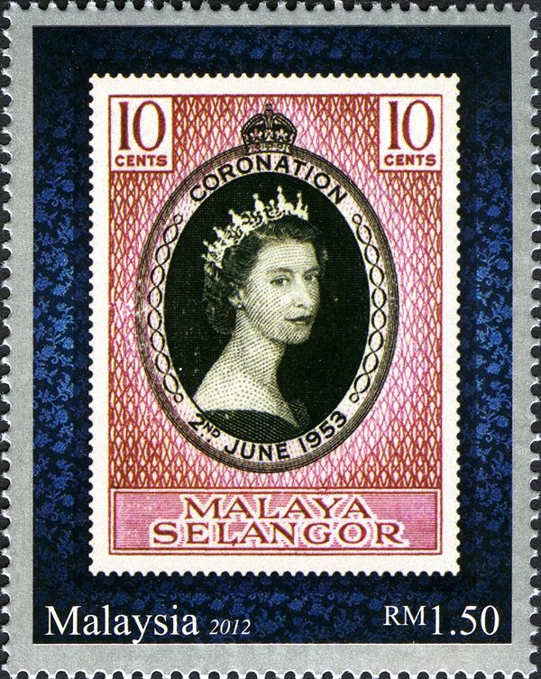 Coronation Issue from Malaya Selangor