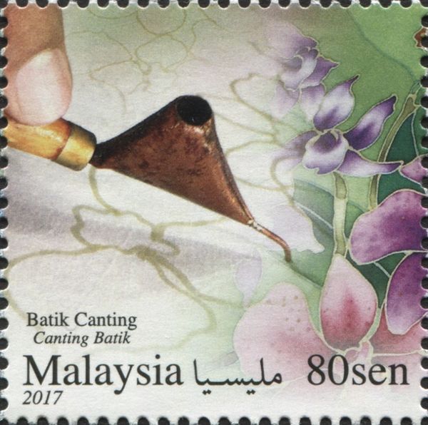 Canting Batik - Melted Wax On Fabric