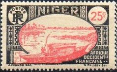 Native boat on the Niger
