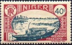 Native boat on the Niger