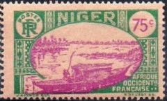 Native boat on the Niger