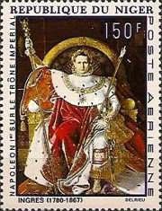 Napoleon on his Imperial Throne by Ingress