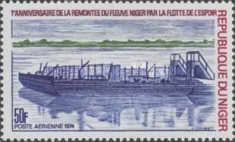 Barge on Niger River.
