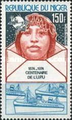 Woman, Envelope, UPU Emblem
