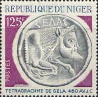 Minotaur Tetradrachma, Gela, 460 BC
