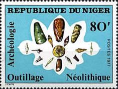 Neolithic flint tools.