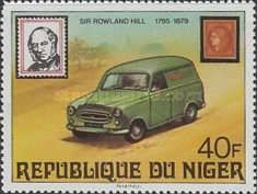 Post car, Ceres stamp from France