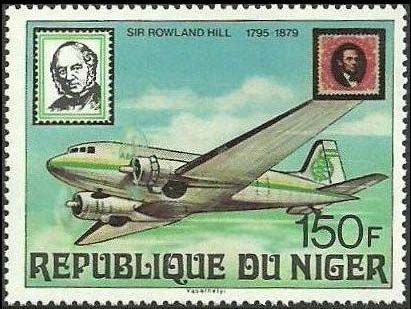Airplane, Lincoln USA stamp