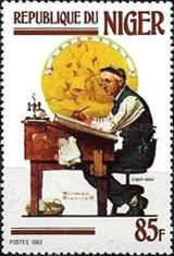 Tribute to Norman Rockwell (1894-1978), American painter and