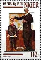 Tribute to Norman Rockwell (1894-1978), American painter and