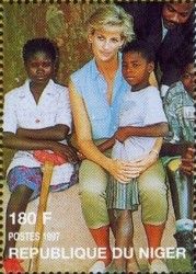 Diana with African Children