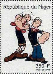 Cartoon Character "Popeye" and "Olive"